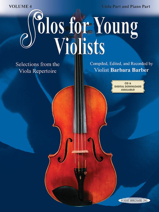 (#222) Solos for Young Violists Viola Part and Piano Acc., Volume 4