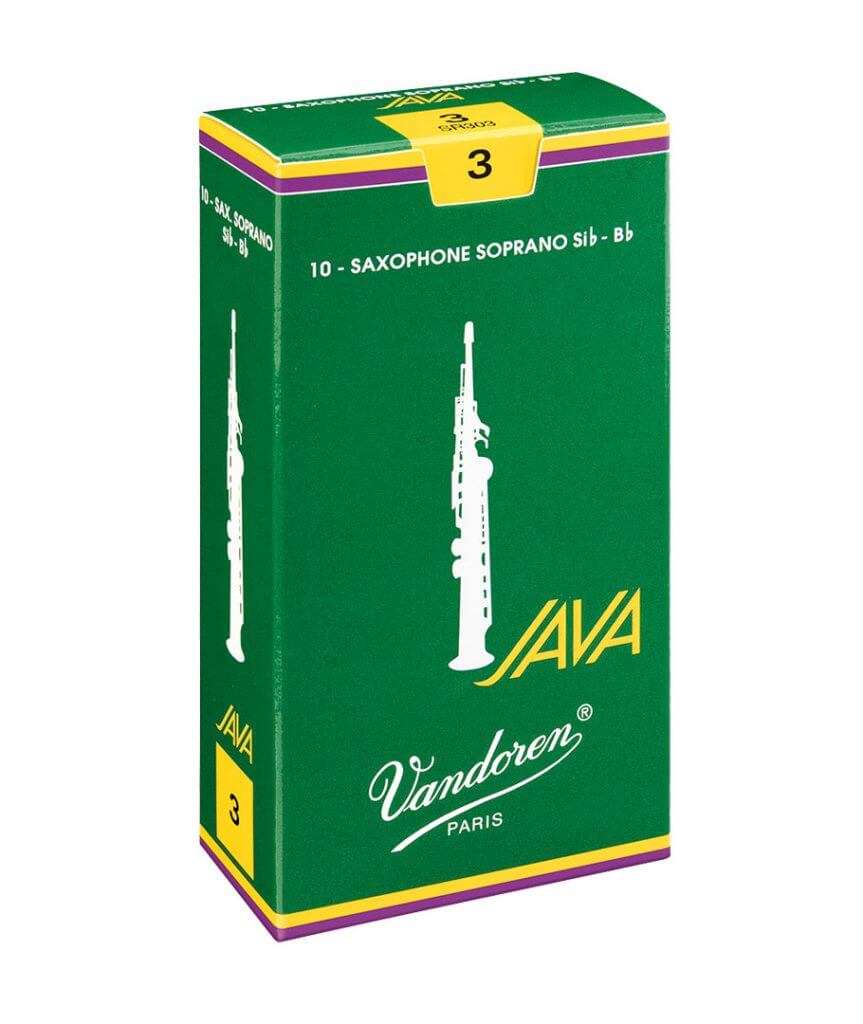 Vandoren JAVA Series Bb Soprano Saxophone Reeds, 10pcs box