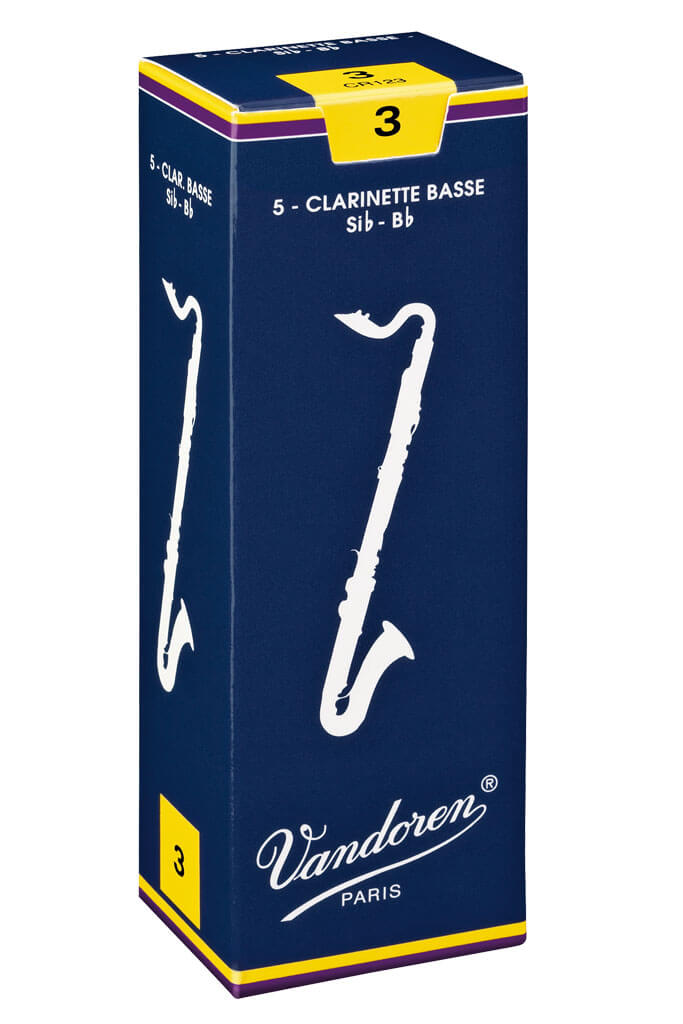 Vandoren Traditional Series Bass Clarinet Reeds, 5pcs box