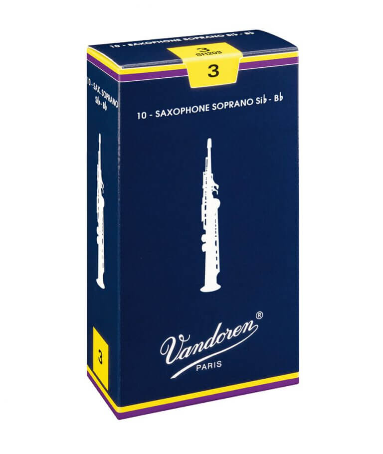 Vandoren Traditional Series Bb Soprano Saxophone Reeds, 10pcs box