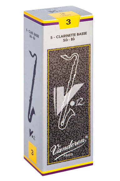 Vandoren V12 Series Bass Clarinet Reeds, 5pcs box