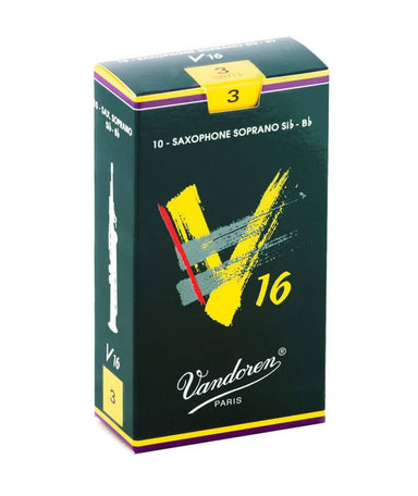 Vandoren V16 Series Bb Soprano Saxophone Reeds, 10pcs box