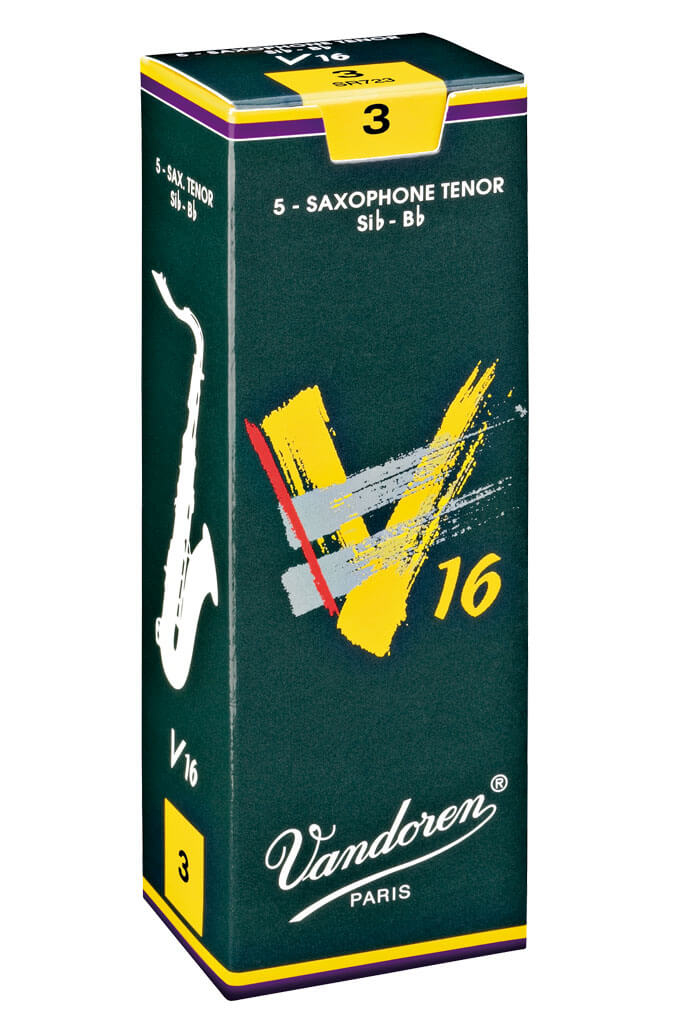 Vandoren V16 Series Bb Tenor Saxophone Reeds, 5pcs box