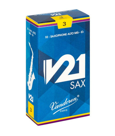 Vandoren V21 Series Eb Alto Saxophone Reeds, 10pcs box