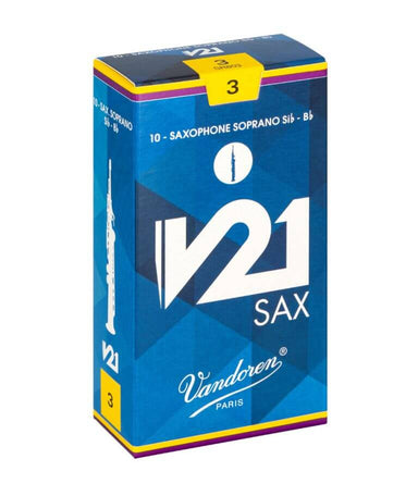Vandoren V21 Series Bb Soprano Saxophone Reeds, 10pcs box