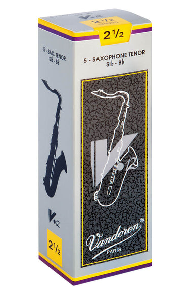 Vandoren V12 Series Bb Tenor Saxophone Reeds, 5pcs box