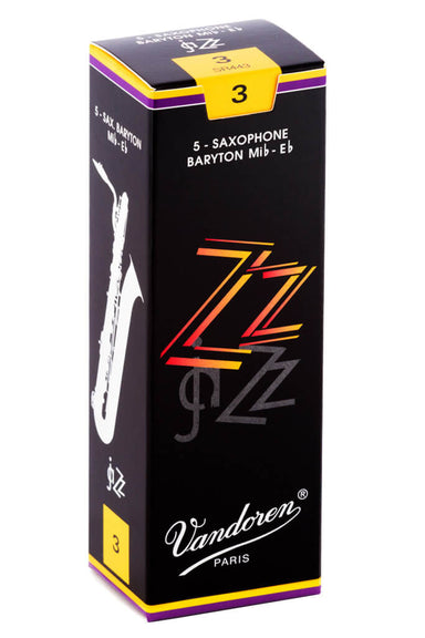 Vandoren ZZ Series Eb Baritone Saxophone Reeds, 5pcs box