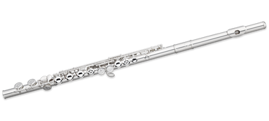 Pearl Quantz Series 505E C Flute, Silver Plated Body