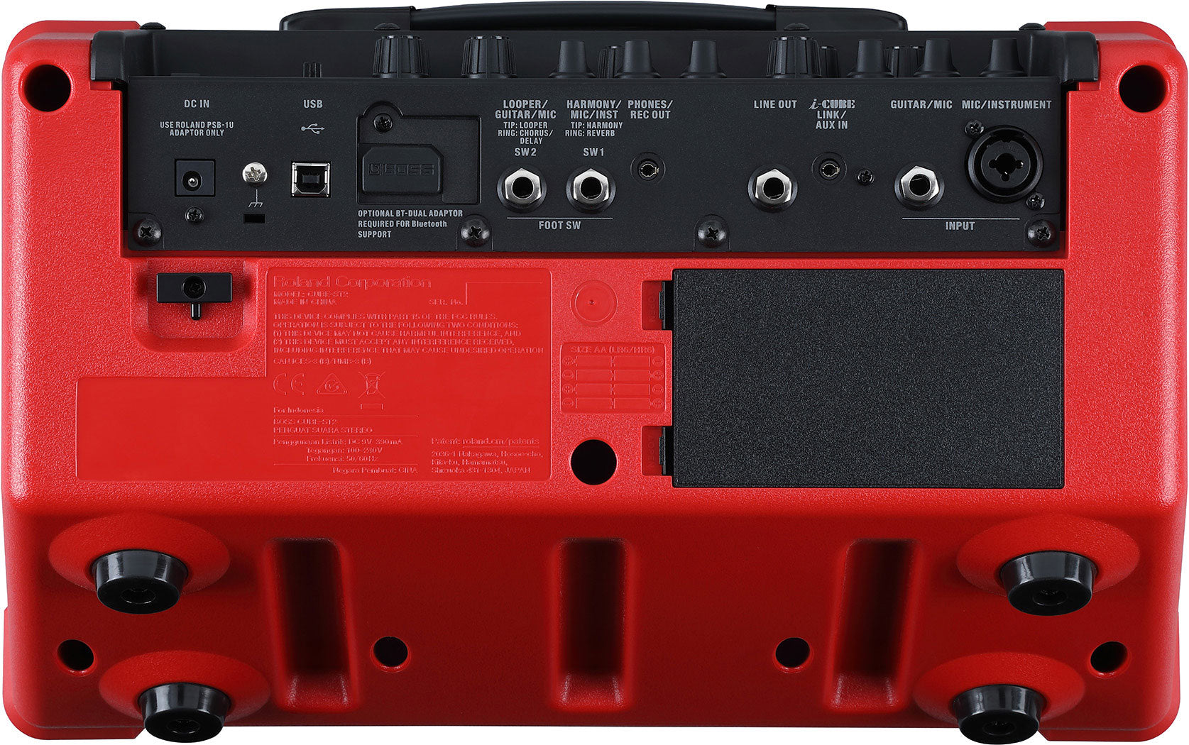 Roland CUBE Street II Battery-Powered Stereo Amplifier (Red)