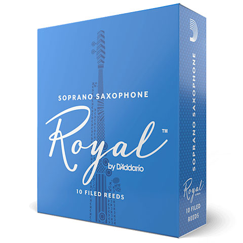 Royal by D'addario Bb Soprano Saxohpone Reeds, 10pcs box (assorted strength)