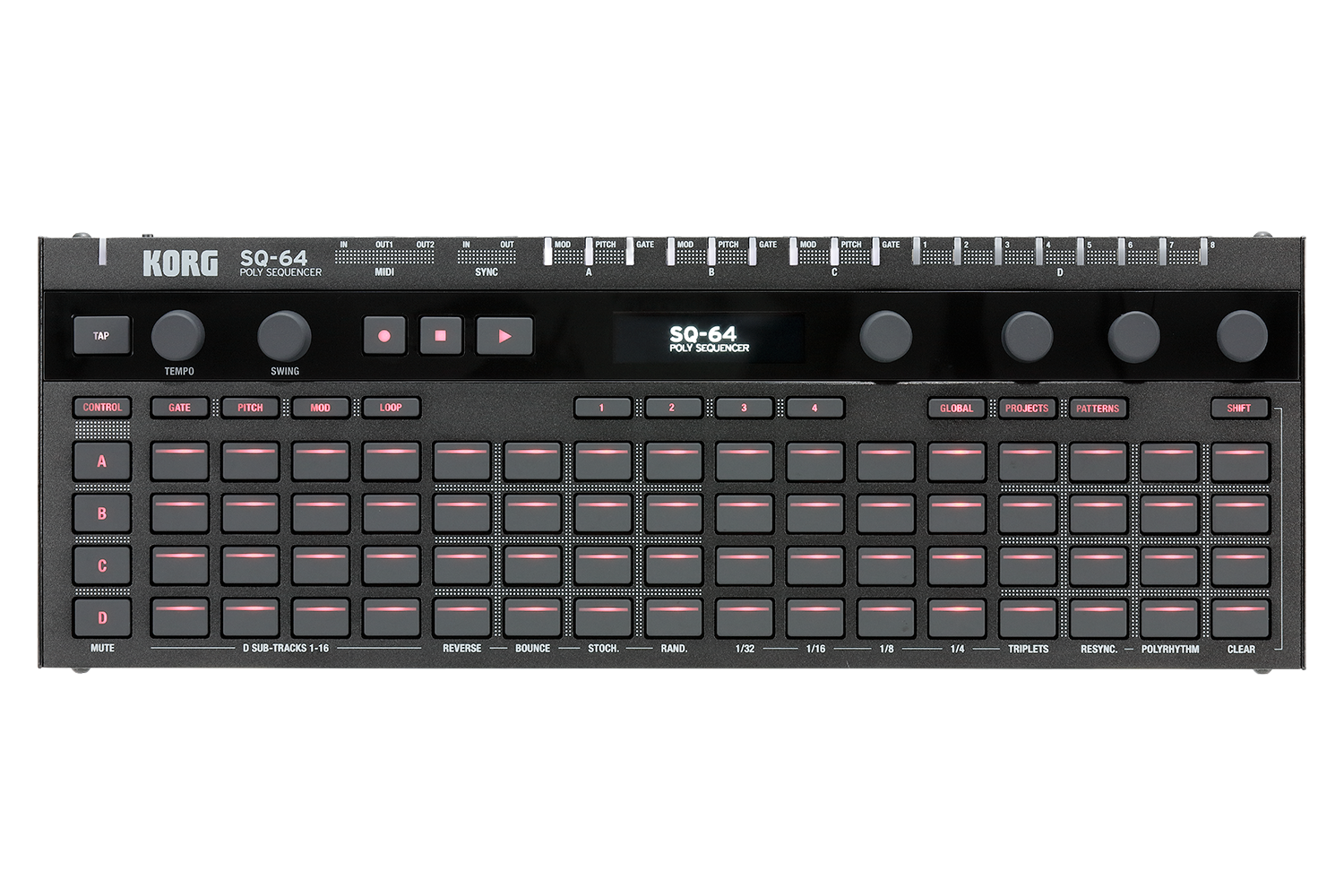 Korg SQ-64 - Polyphonic Step Sequencer — Tom Lee Music