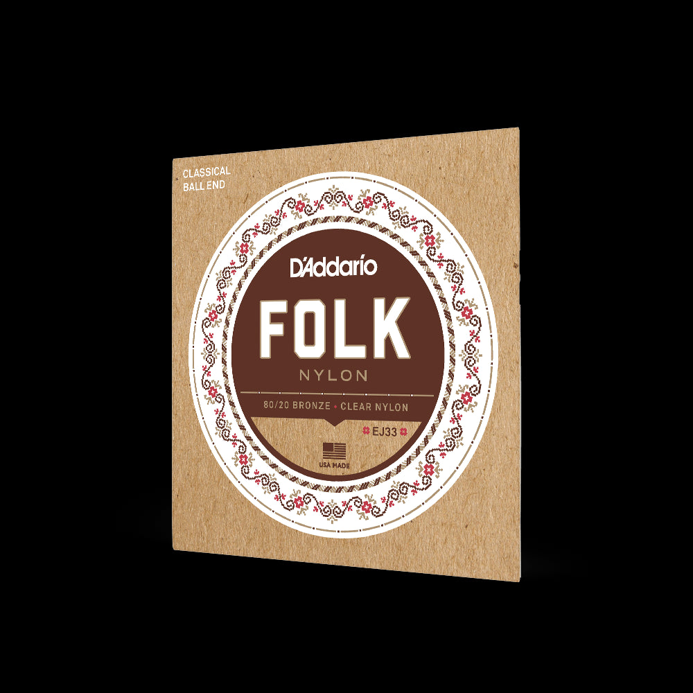 D'addario EJ33 folk Nylon/Classical Guitar Strings Set