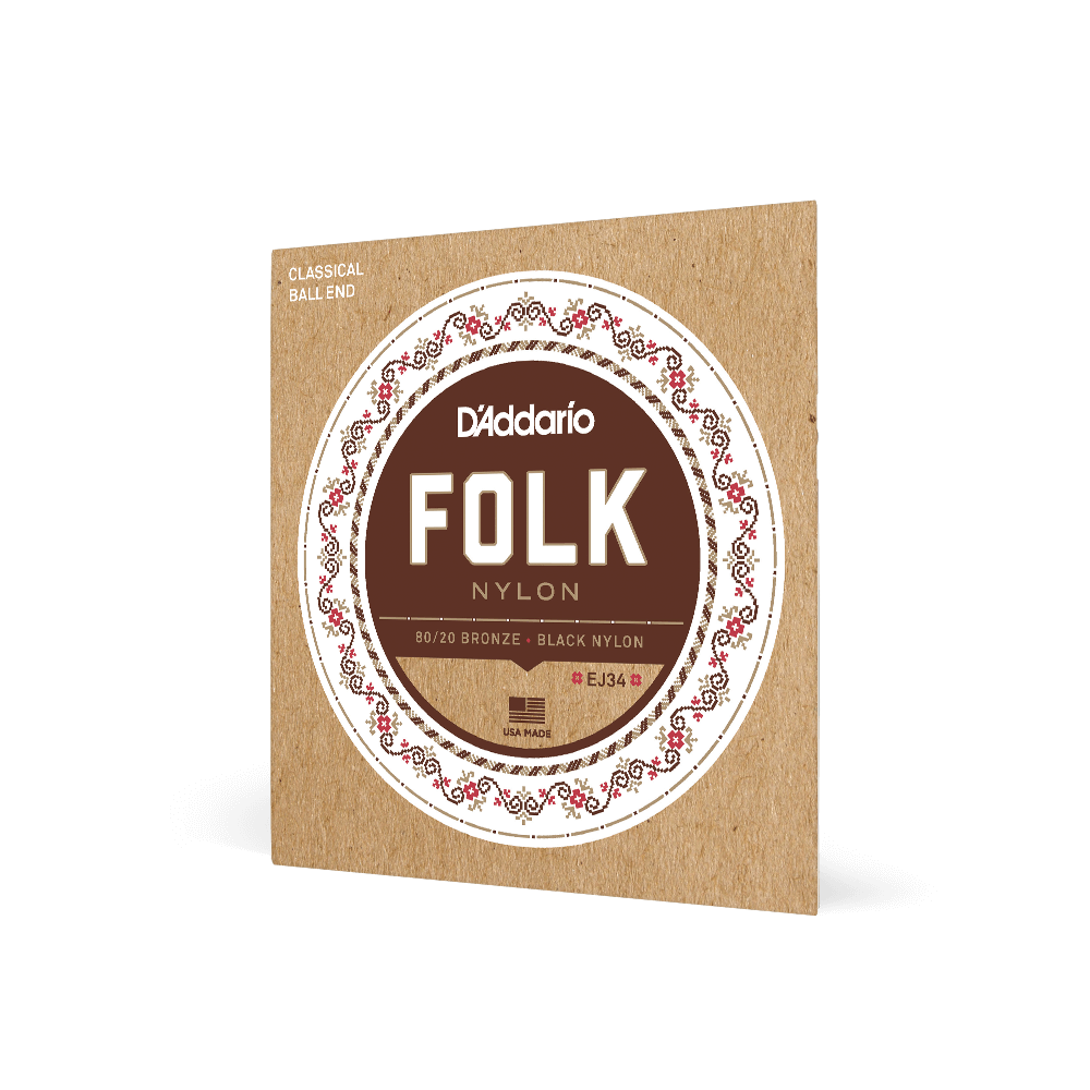 D'addario EJ34 folk Nylon/Classical Guitar Strings Set — Tom Lee Music