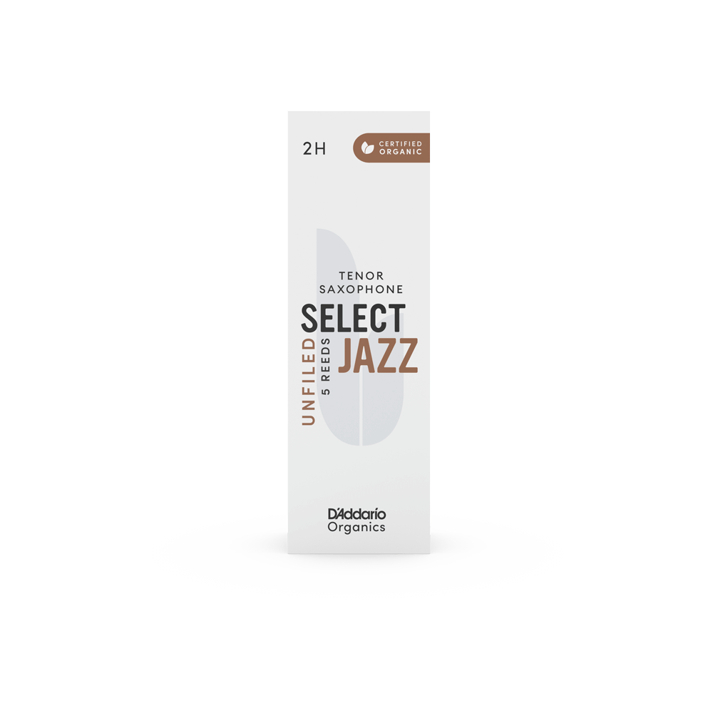 D'addario Organic Select Jazz Unfiled Bb Tenor Saxophone Reeds