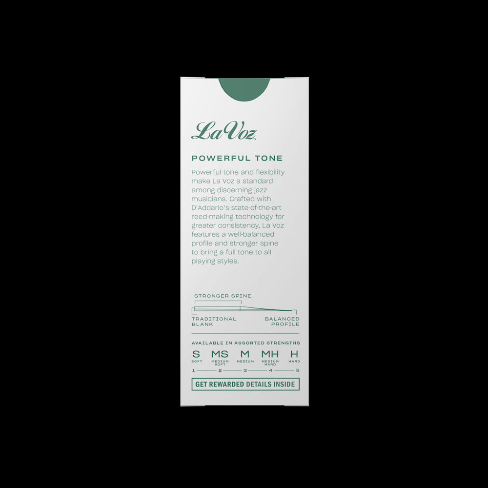 D'Addario La Voz Bb Tenor Saxophone Reed