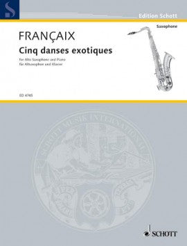 Five Exotic Dances for alto saxophone in es and piano