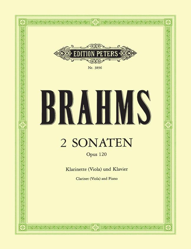 Brahms 2 Sonatas For Clarinet or Viola