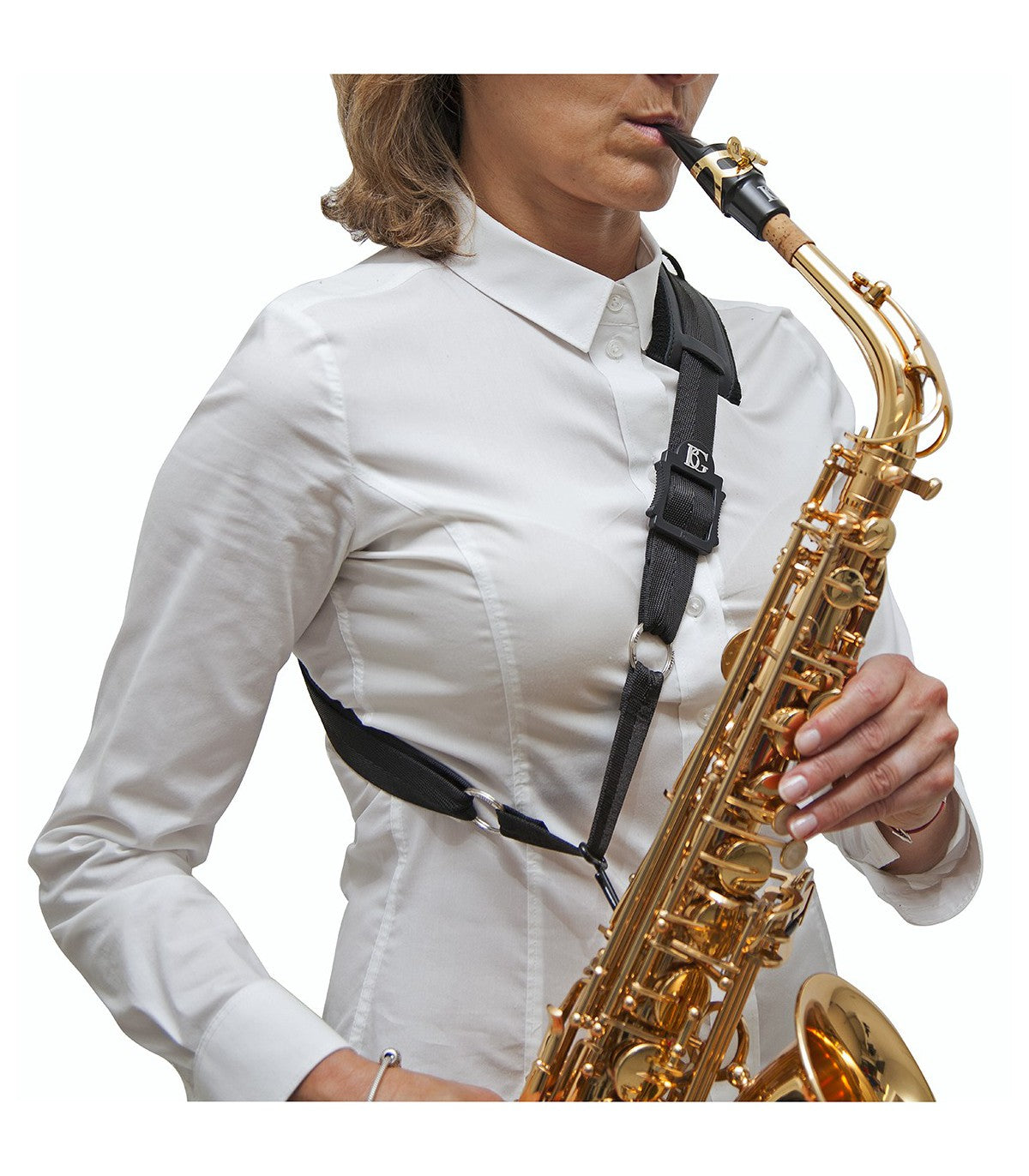 BG France S02M Shoulder Series Saxophone Strap