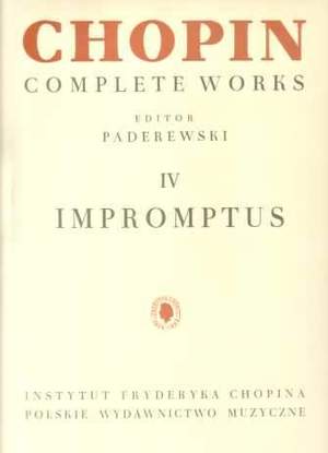 Chopin Complete Works Volume IV: Impromptus