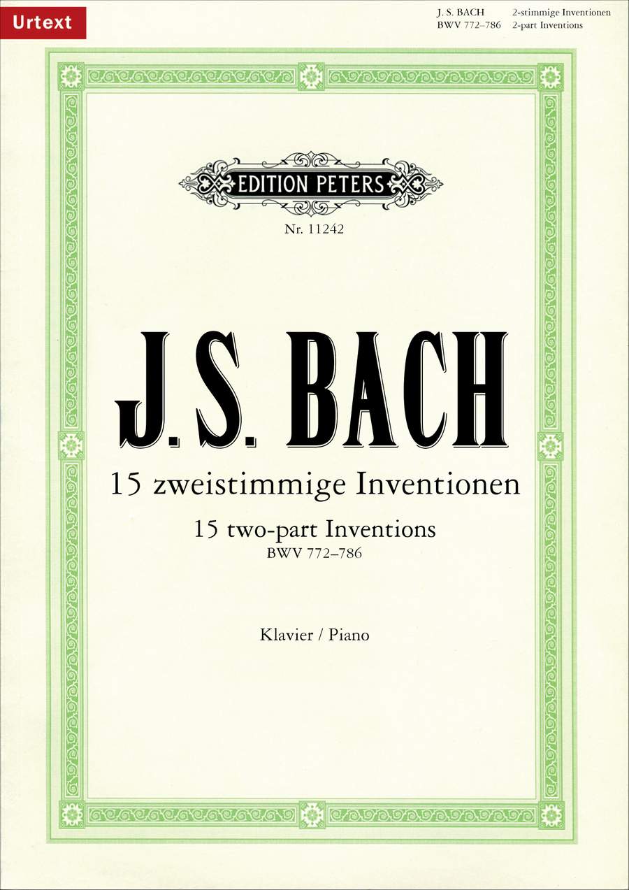 巴哈 Bach, JS: 15 Two-part Inventions (Performing Edition) (for piano)