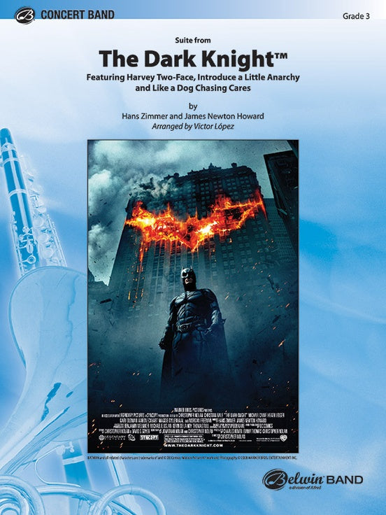 The Dark Knight, Suite from - Featuring: Harvey Two-Face / Introduce a Little Anarchy / Like a Dog Chasing Cars (Concert Band Conductor Score & Parts)