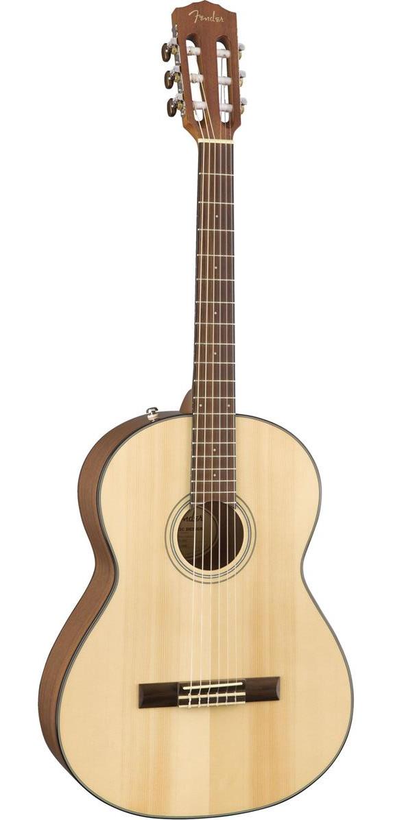 Fender Classic Design CN-60S Concert Nylon 6-String Acoustic Guitar (Natural) 木結他