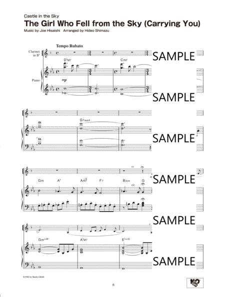 Studio Ghibli Songs For Clarinet And Piano (English Version) 宮崎駿 吉卜力動畫 單簧管 鋼琴譜