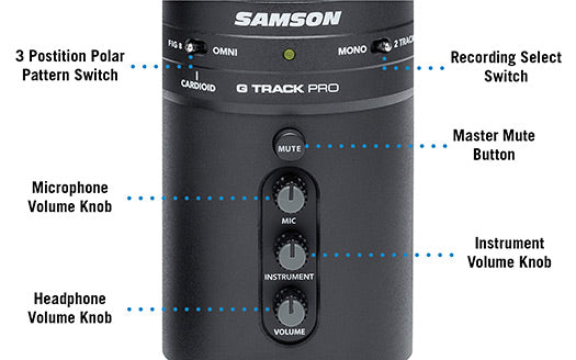 Samson  G-Track Pro  Professional USB Microphone with Audio