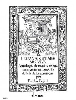 Hispanae Citharae Ars Viva
Anthology of guitar music from old tabulaturas