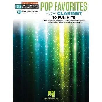Pop Favorites for Clarinet: Easy Instrumental Play-Along Book