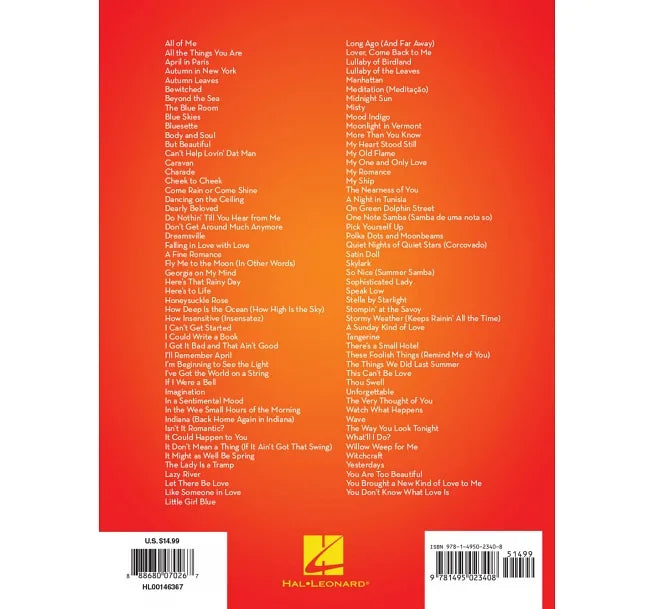 101 Jazz Songs For Tenor Sax 101爵士歌選次中音色士風譜