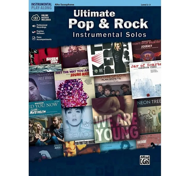 ULTIMATE POP & ROCK Instrumental Solos (Alto Sax) +Online Access 終極流行與搖滾中音色士風獨奏附伴奏音頻網址