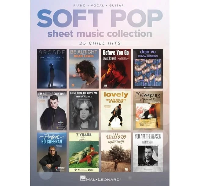 SOFT POP sheet music collection - 25 CHILL HITS (P/V/G) 抒情流行精選曲集鋼琴譜