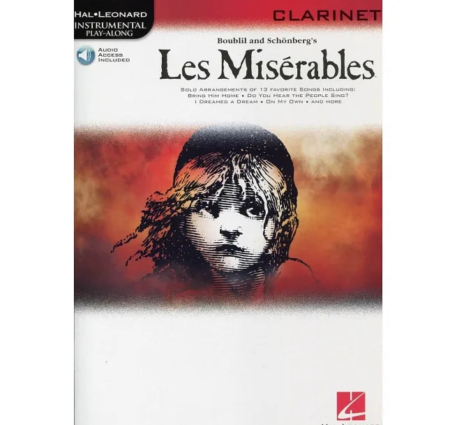 LES MISERABLES (Clarinet) +Audio Access 音樂劇 孤星淚 悲慘世界 單簧管譜 附伴奏音頻網址