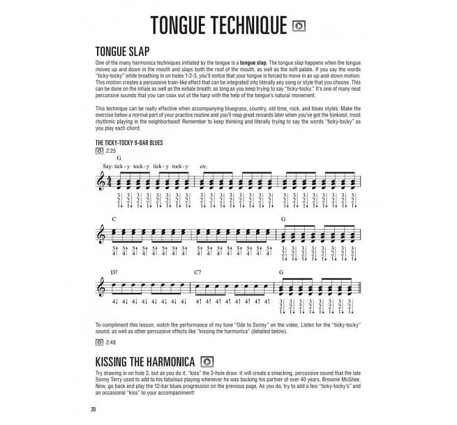 HARMONICA METHOD Book 1 For C Diatonic Harmonica (Video Access Included) 口琴教學譜1附線上影片網址