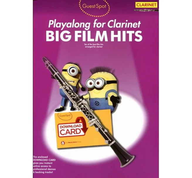 GuestSpot/BIG FILM HITS (Clarinet) +Download Card 電影熱銷金曲選單簧管譜附音檔下載卡