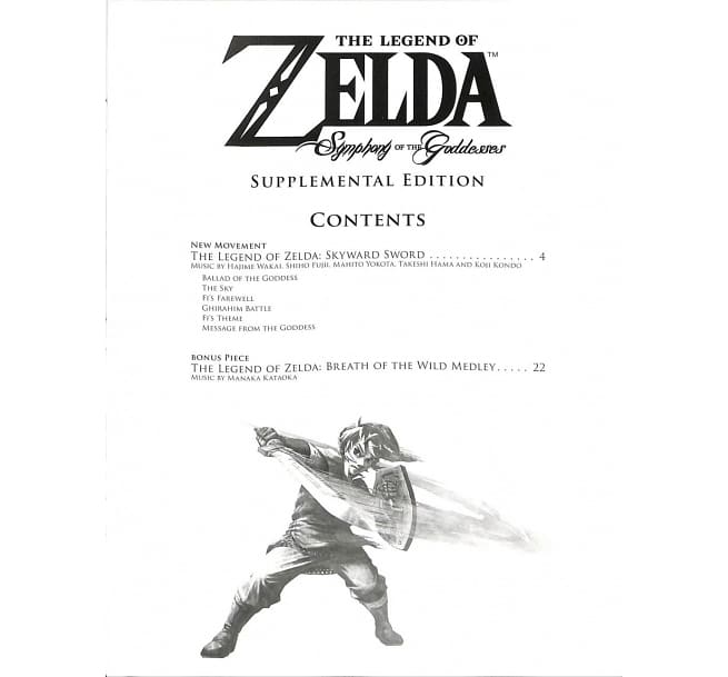 薩爾達傳說 The Legend of Zelda Symphony of the Goddesses (Supplemental Edition): Piano Solos 鋼琴譜