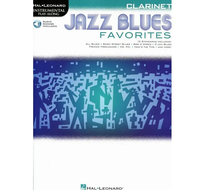 JAZZ BLUES FAVORITES (Clarinet) +Audio Access 爵士藍調最愛珍選單簧管譜附伴奏音頻網址