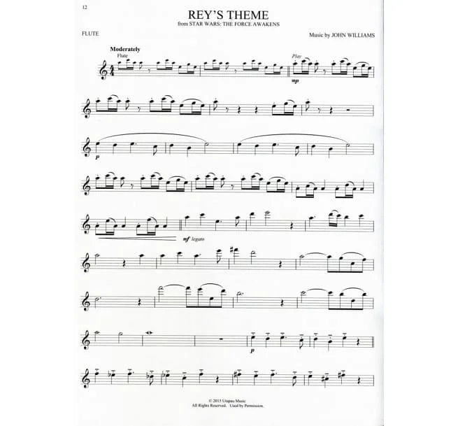 MOVIE and TV MUSIC (Flute) +Audio Access 電影與電視配樂長笛譜附伴奏音頻網址