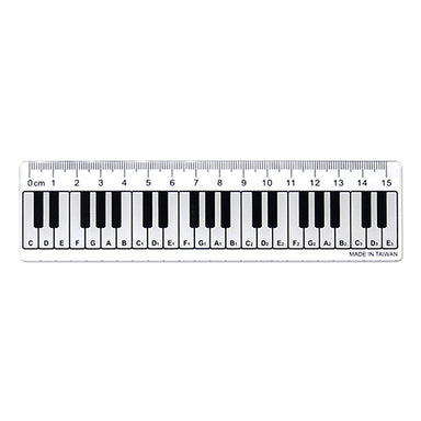 15cm Keyboard Ruler white