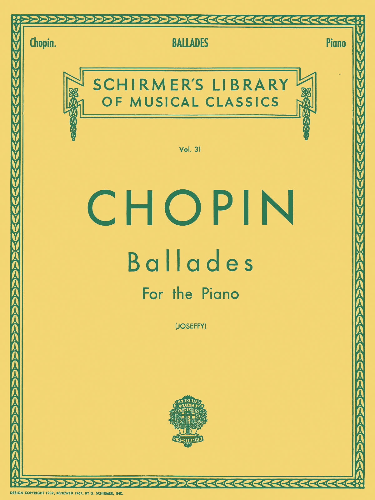 Chopin Ballades Vol. 31