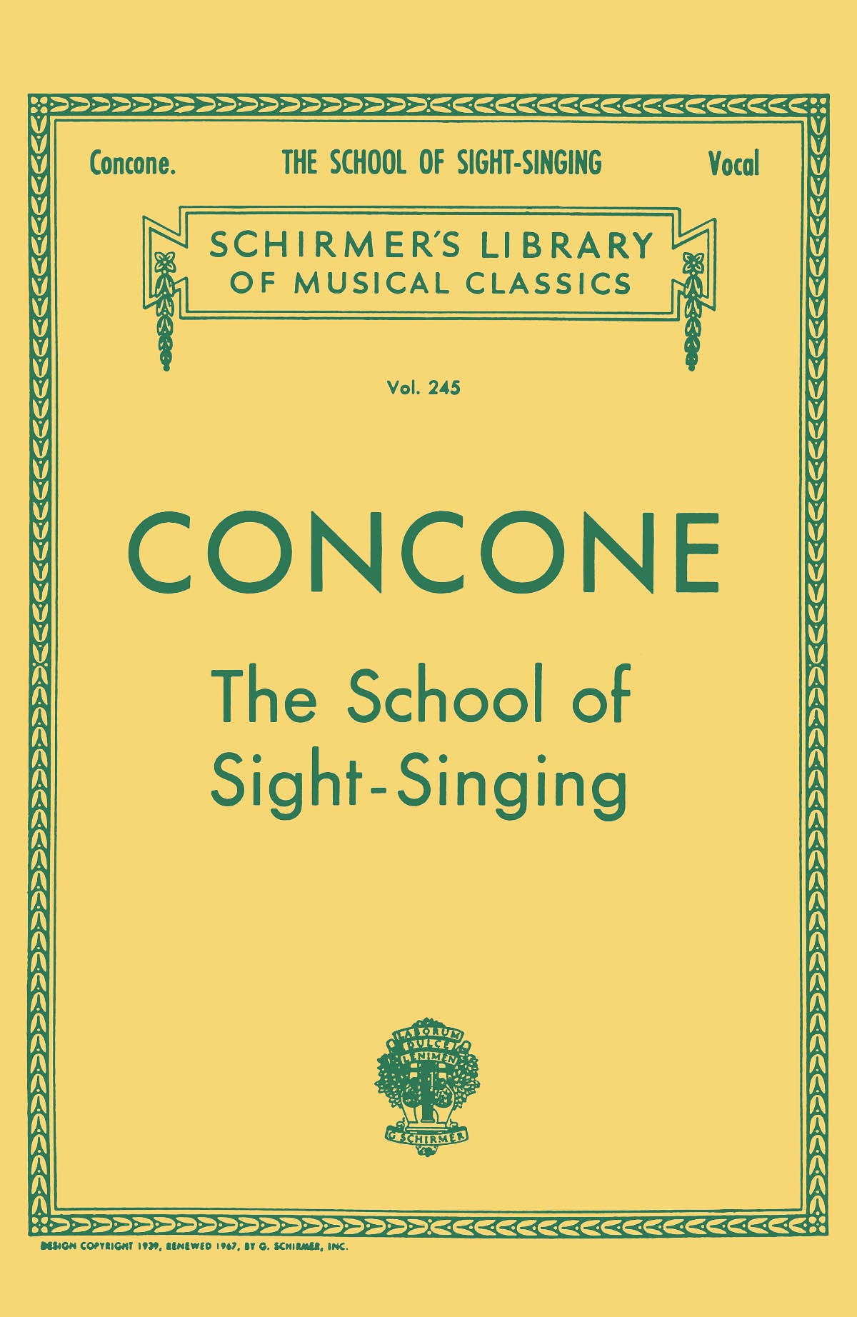 Concone School of Sight-Singing