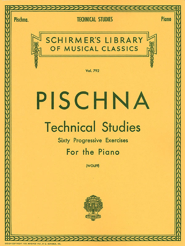 Pischna Technical Studies - 60 Progressive Exercises