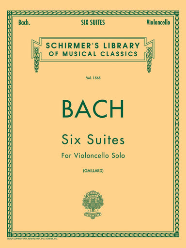 Bach Six Suites For Cello Solo