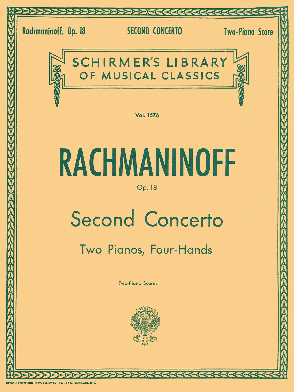 Rachmaninov Piano Concerto No.2 In C Minor Op.18