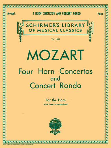 Mozart Four Horn Concertos And Concert Rondo