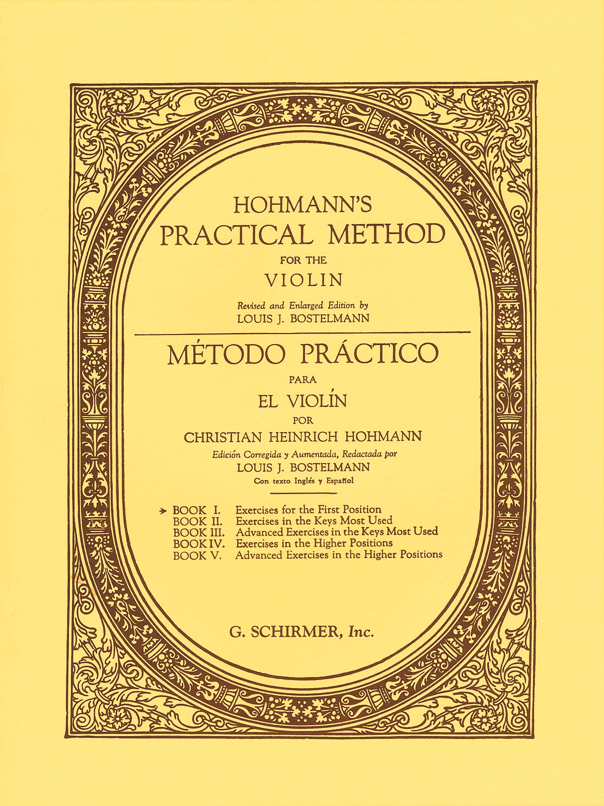 Hohmann Practical Method for the Violin - Book 1