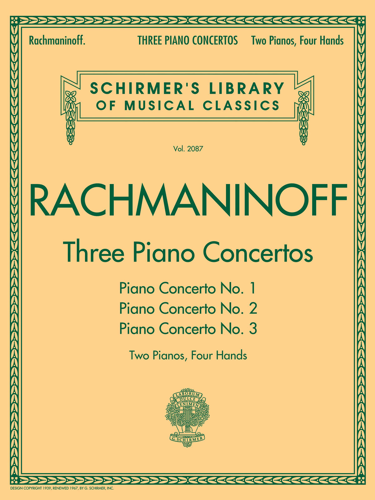 Sergei Rachmaninov: Three Piano Concertos - Nos. 1, 2 And 3: Piano Duet