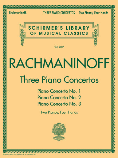 Sergei Rachmaninov: Three Piano Concertos - Nos. 1, 2 And 3: Piano Duet
