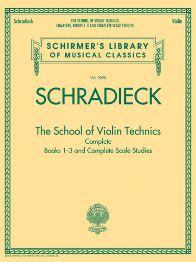 Schradieck The School of Violin Technics Complete
